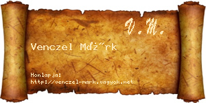 Venczel Márk névjegykártya